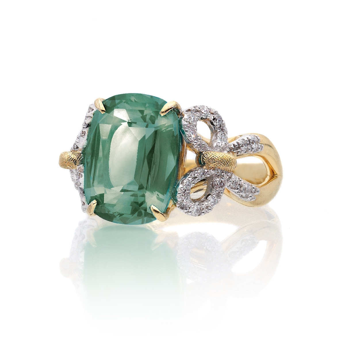 Anello Nodi d'Amore Grande verde