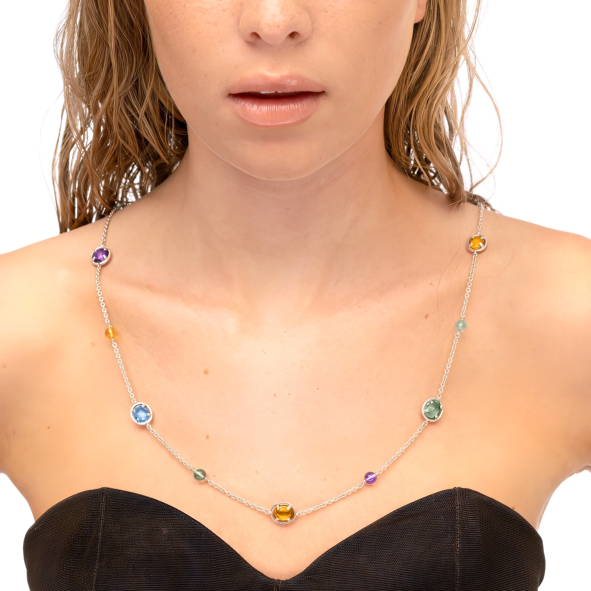 copy of Positano necklace silver&gold9kt