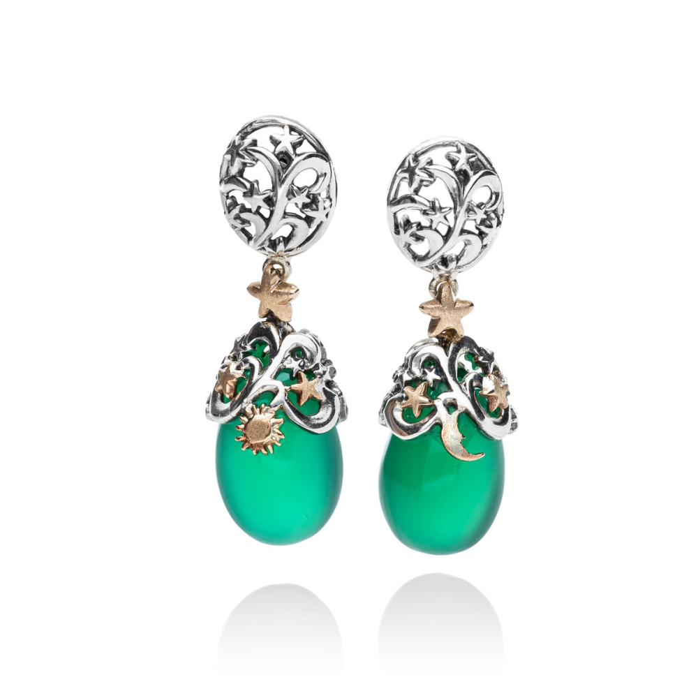 Orecchini Polvere di Stelle gocce di agata