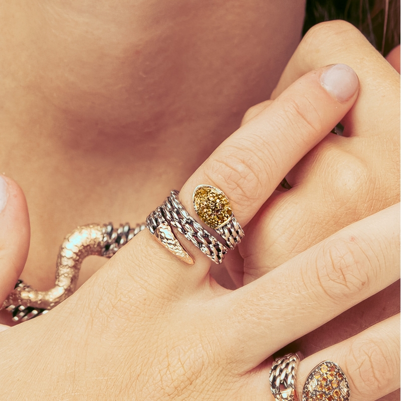 copy of Medievale collana serpente gold9kt&silver