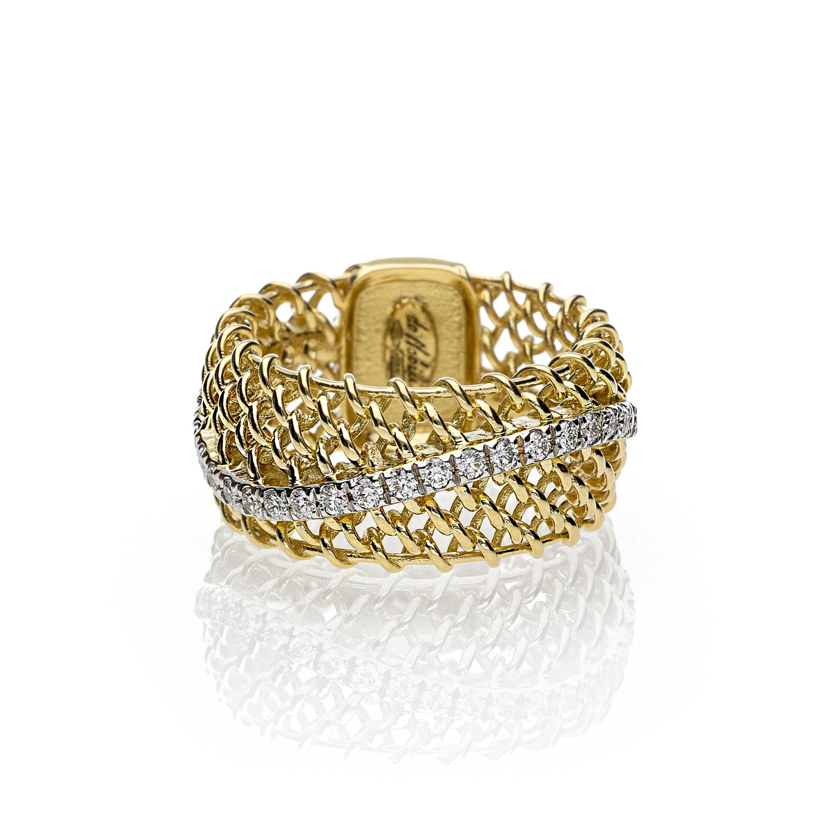 Anello Texture onda