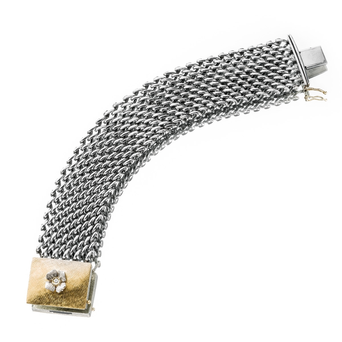 Bracciale medievale grande gold18kt&silver