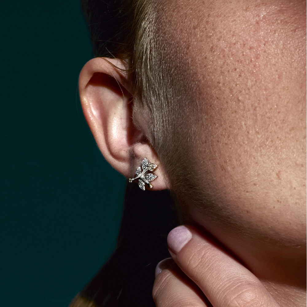 copy of Orecchini Ramage preziosa doppio lungo gold18kt 2