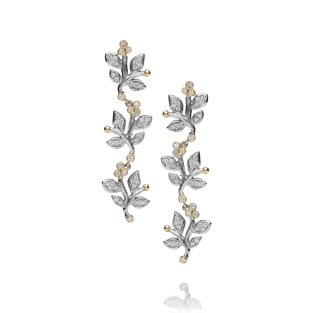 copy of Orecchini Ramage preziosa doppio lungo gold18kt