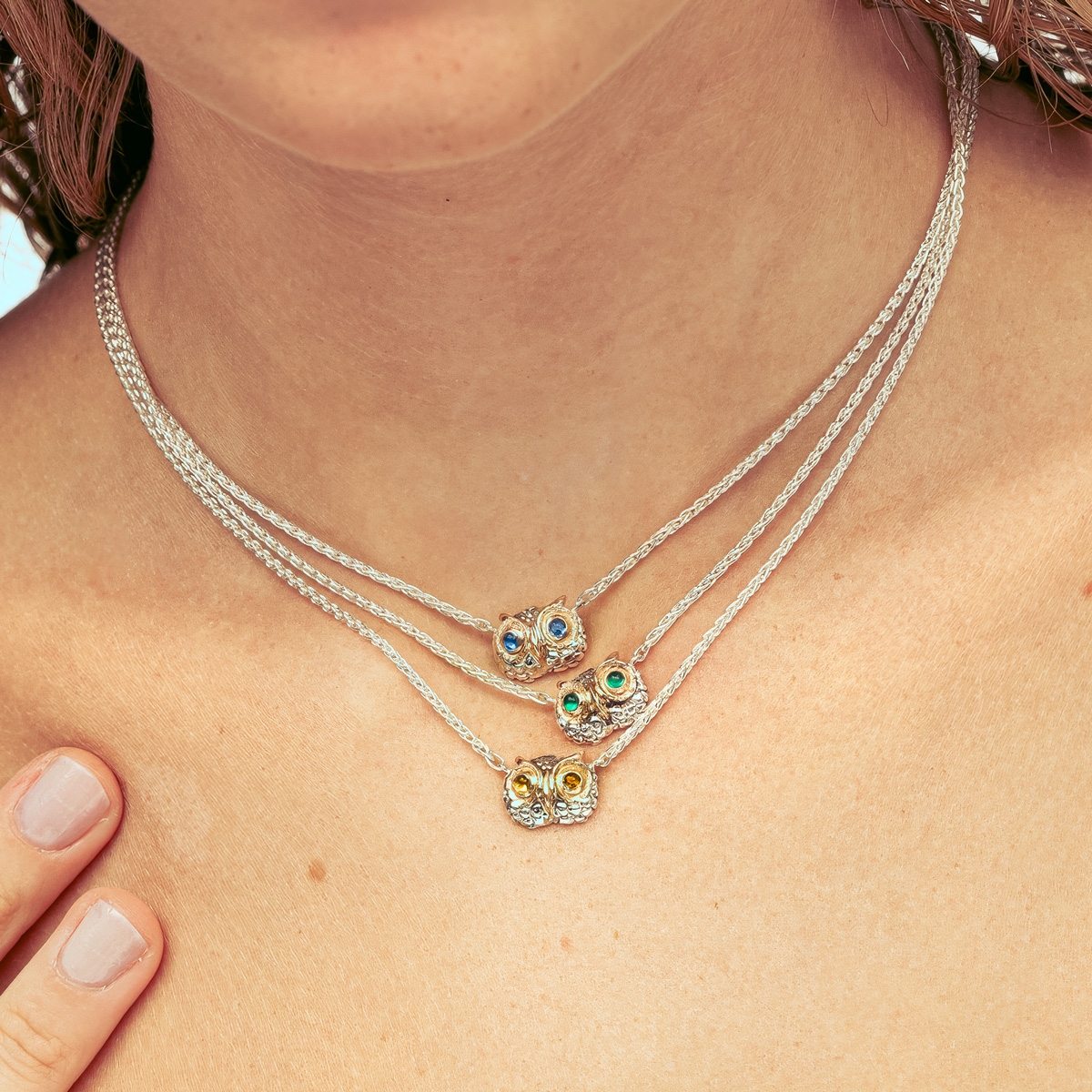 Collana Civetta new viola