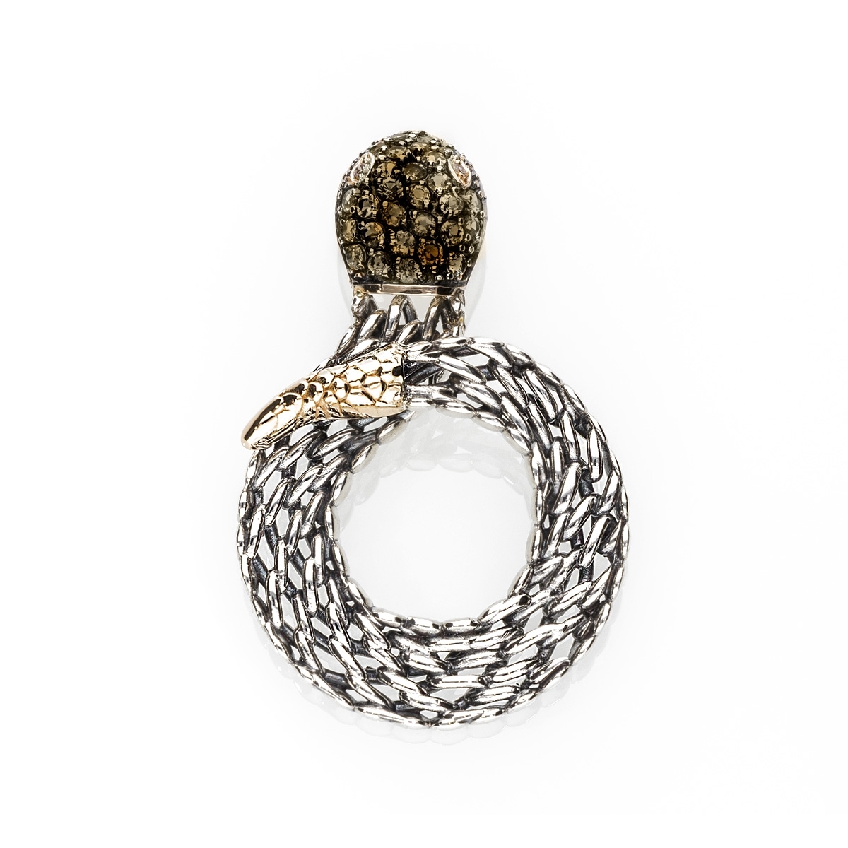 Medievale serpente gold9kt&silver