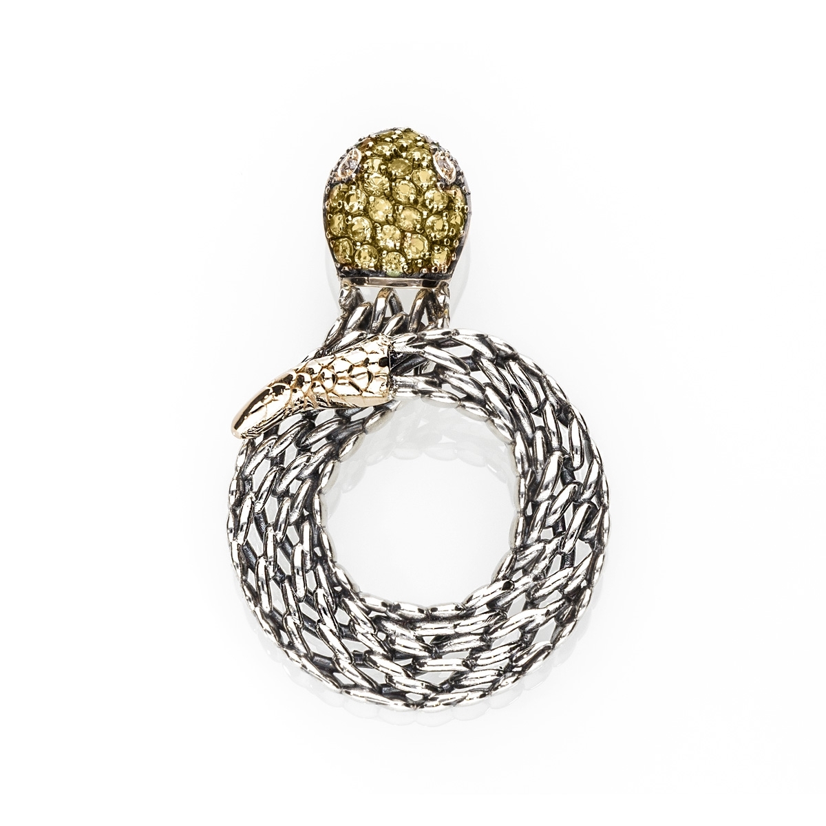 Medievale serpente gold9kt&silver