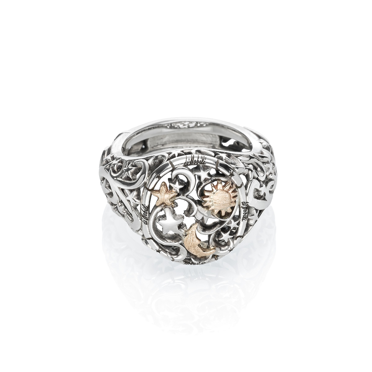 copy of Polvere di stelle band ring gold9kt&silver