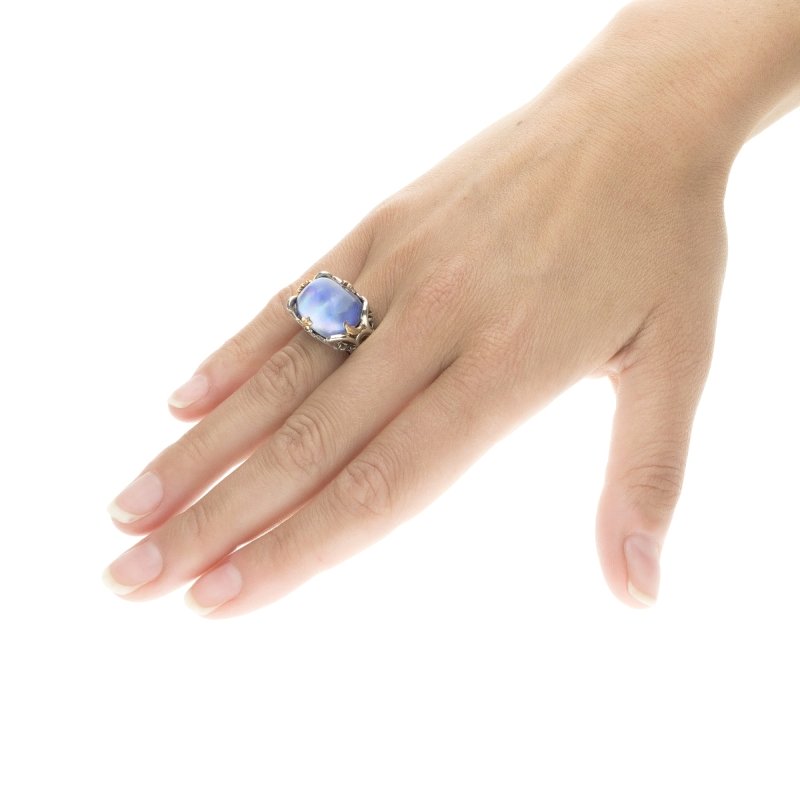 Anello cuscino Polvere di Stelle cuscino blu