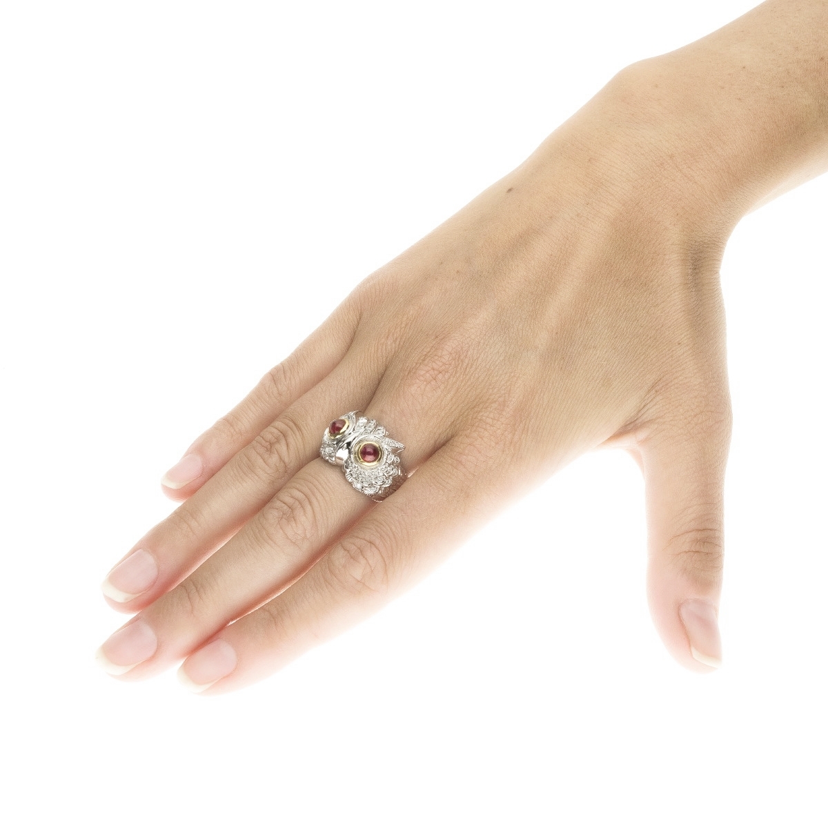 Anello Civetta Classic rossa