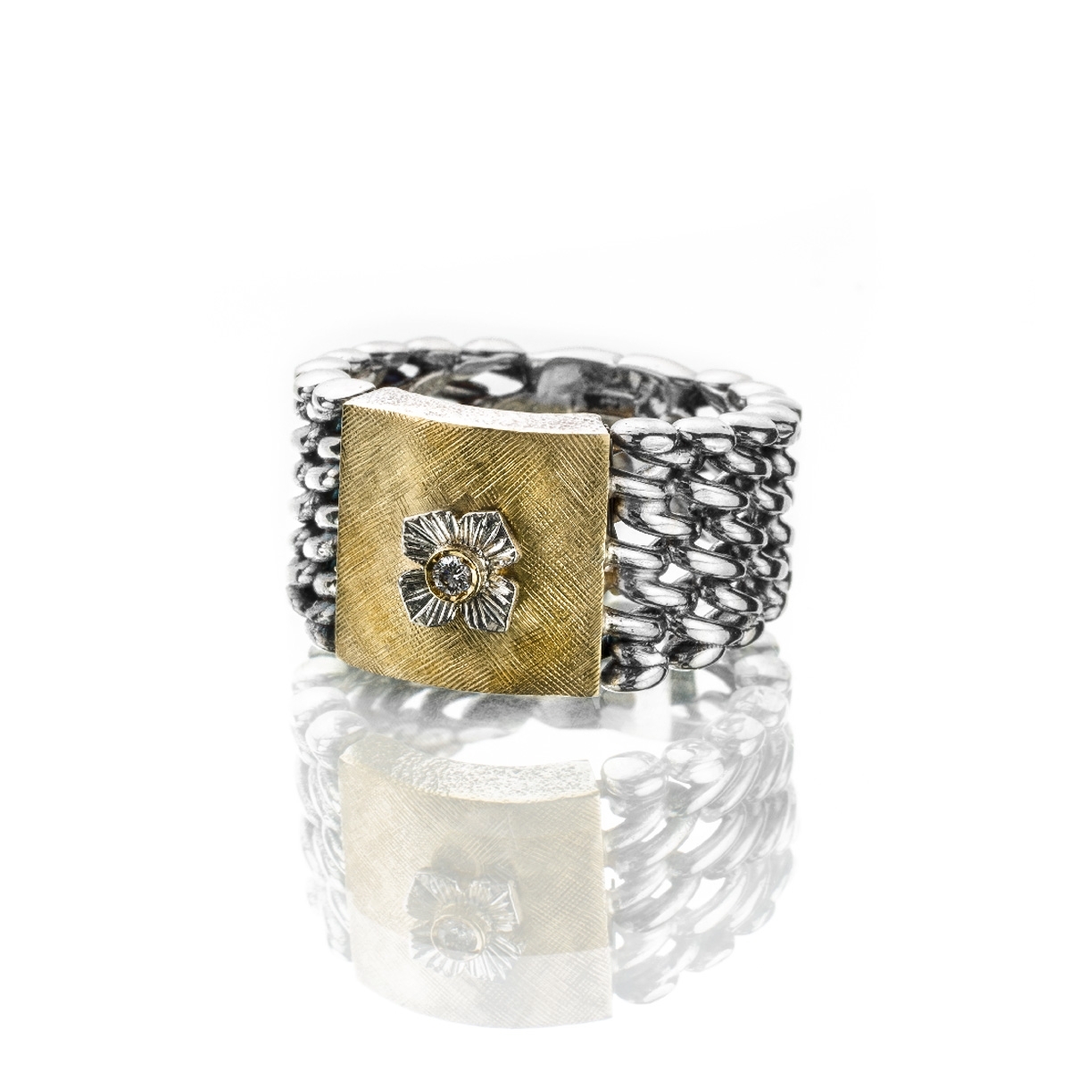 Medievale  piccolo gold18kt&silver