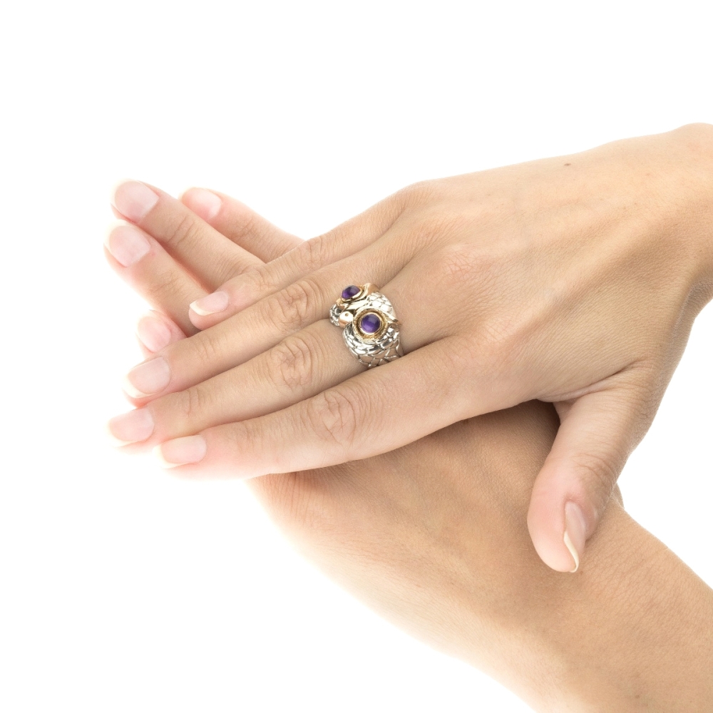Anello Civetta new viola 2