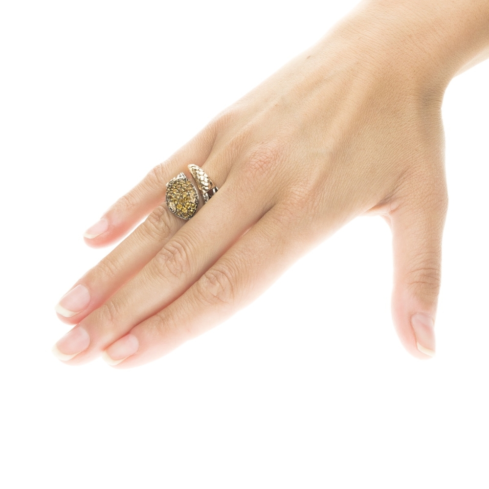 Medievale serpente gold9kt&silver 2