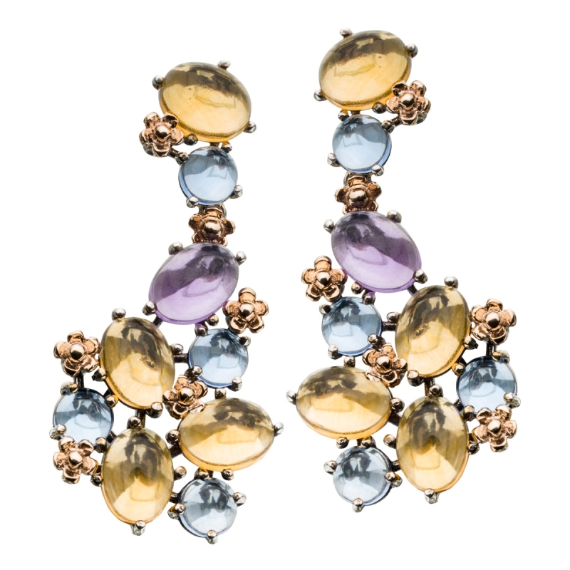 Orecchino positano pendente A