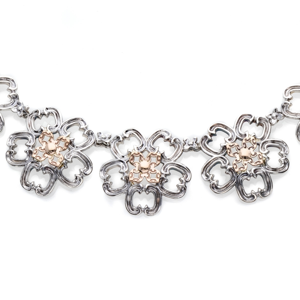 Collana Riccioli  fiori 2