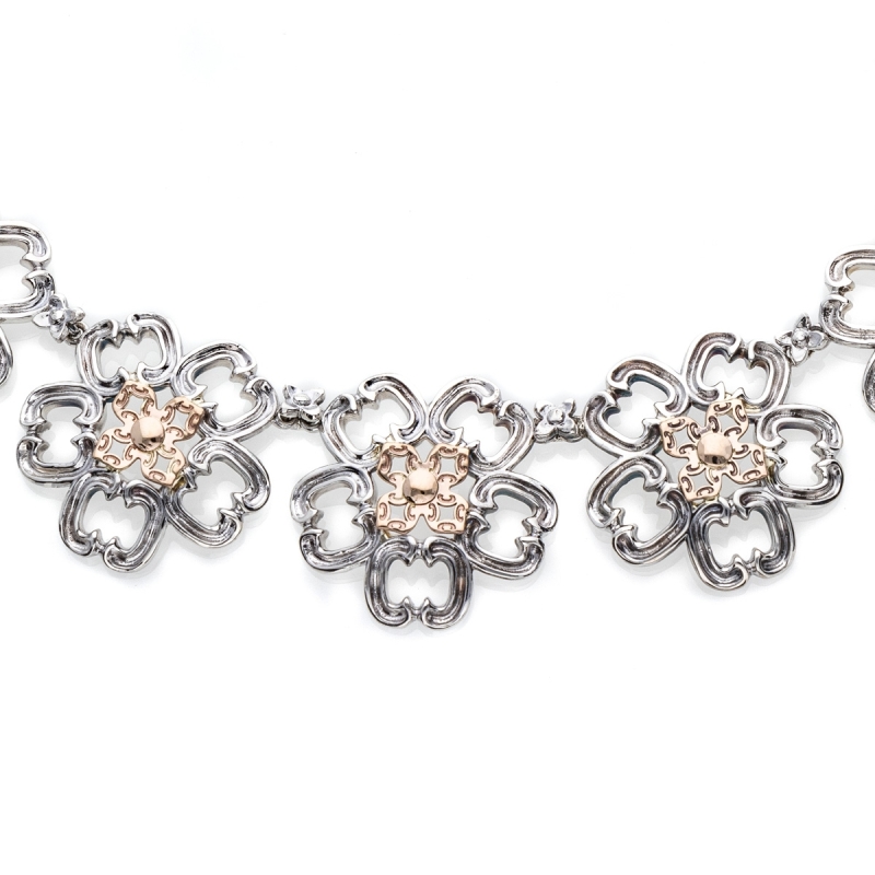 Collana Riccioli  fiori