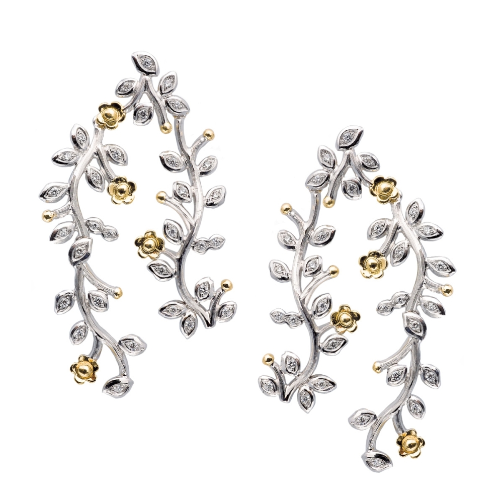 Orecchini Ramage doppio ramo