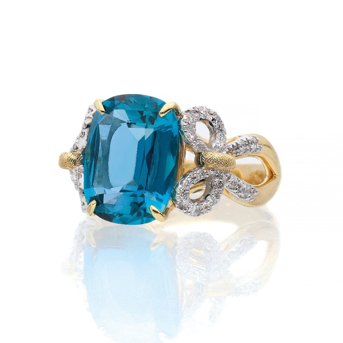 Anello Nodi d'Amore Grande blu