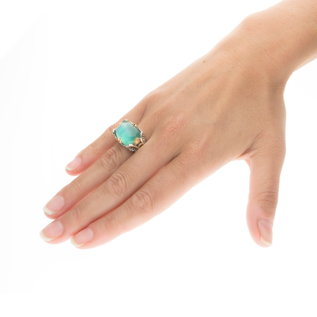 Anello Polvere di Stelle cuscino verde