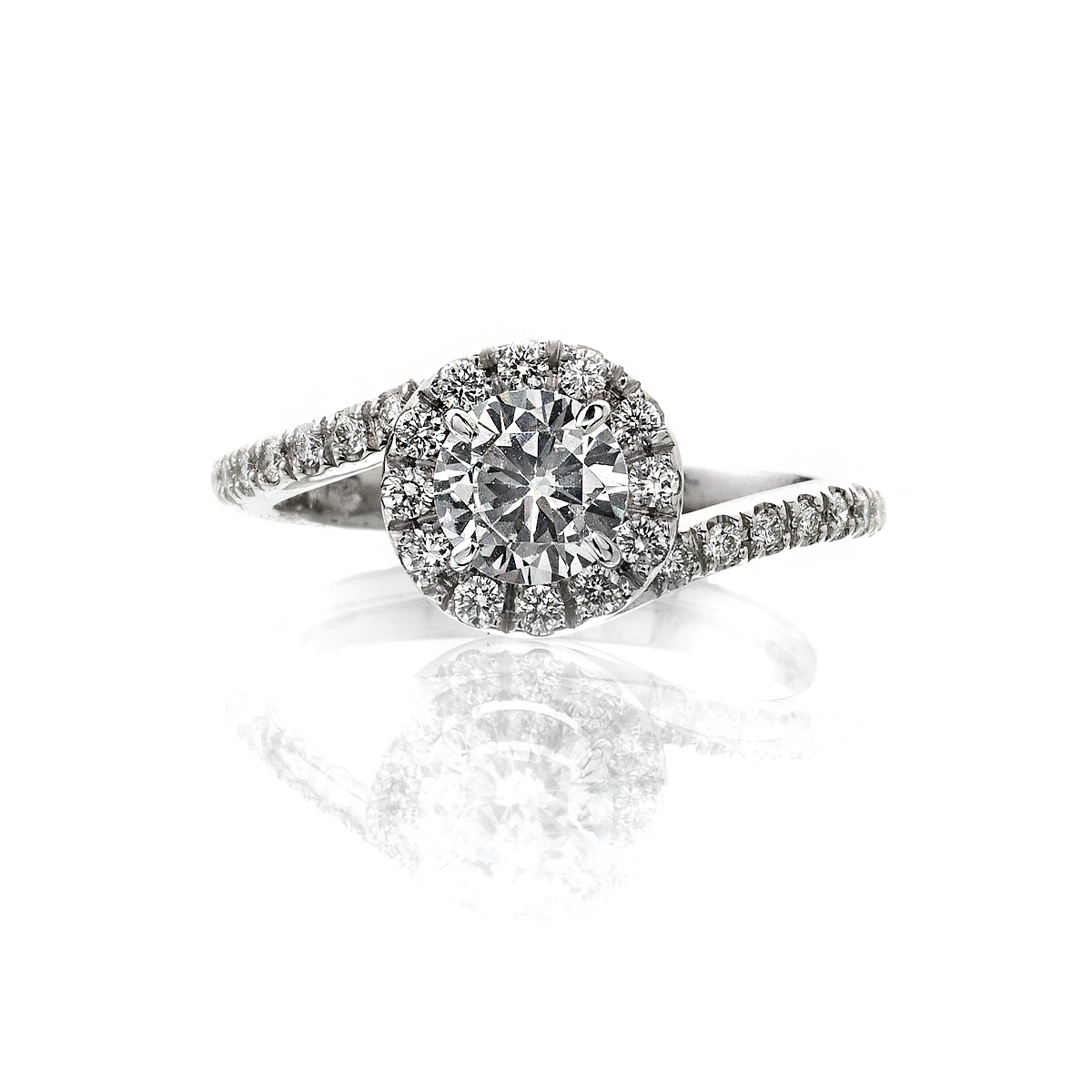 Solitario Abbraccio gold18kt