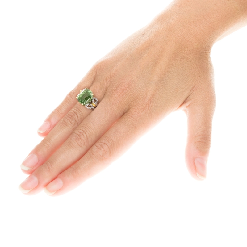 Anello Nodi d'Amore Grande verde