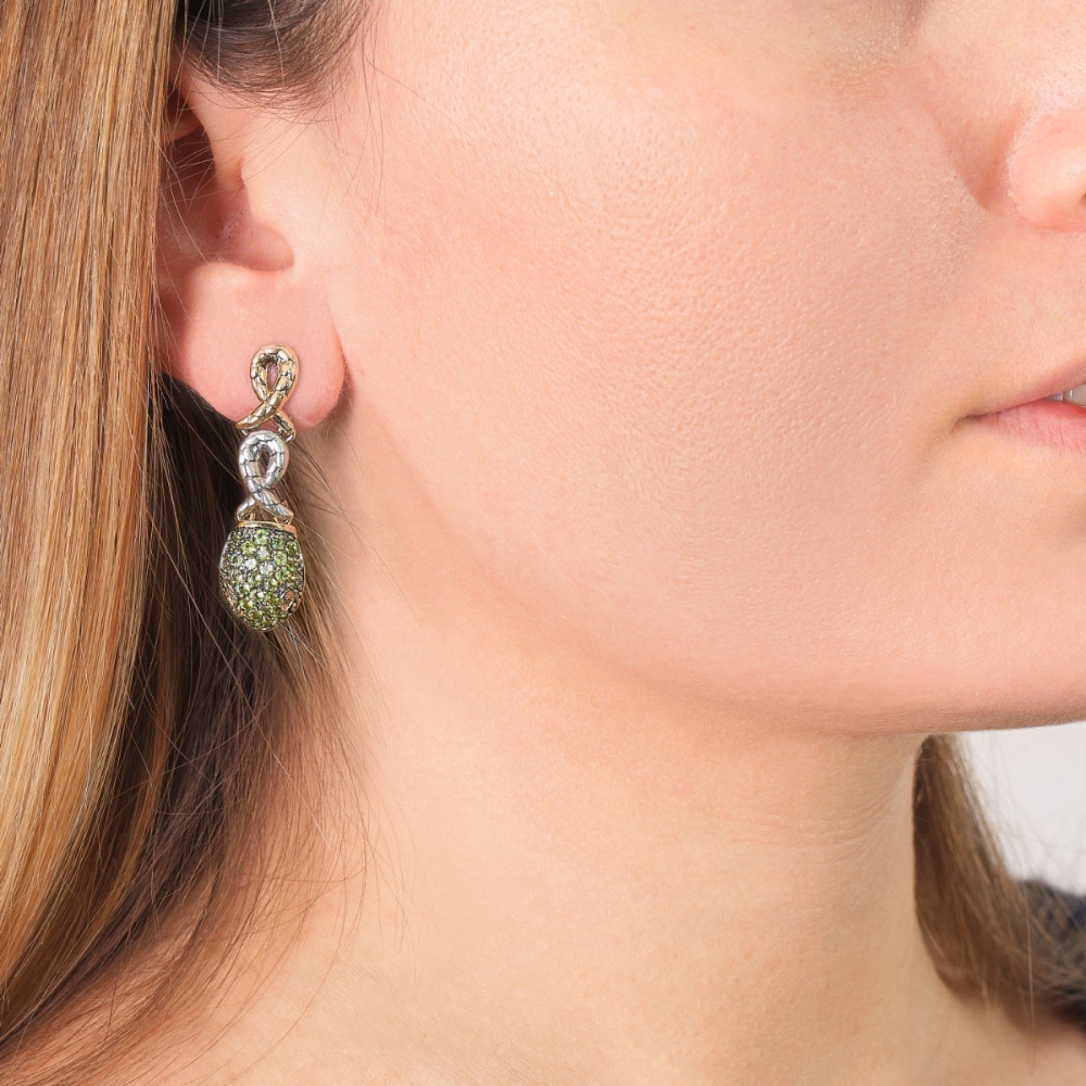 Medievale serpente gold9kt&silver 2