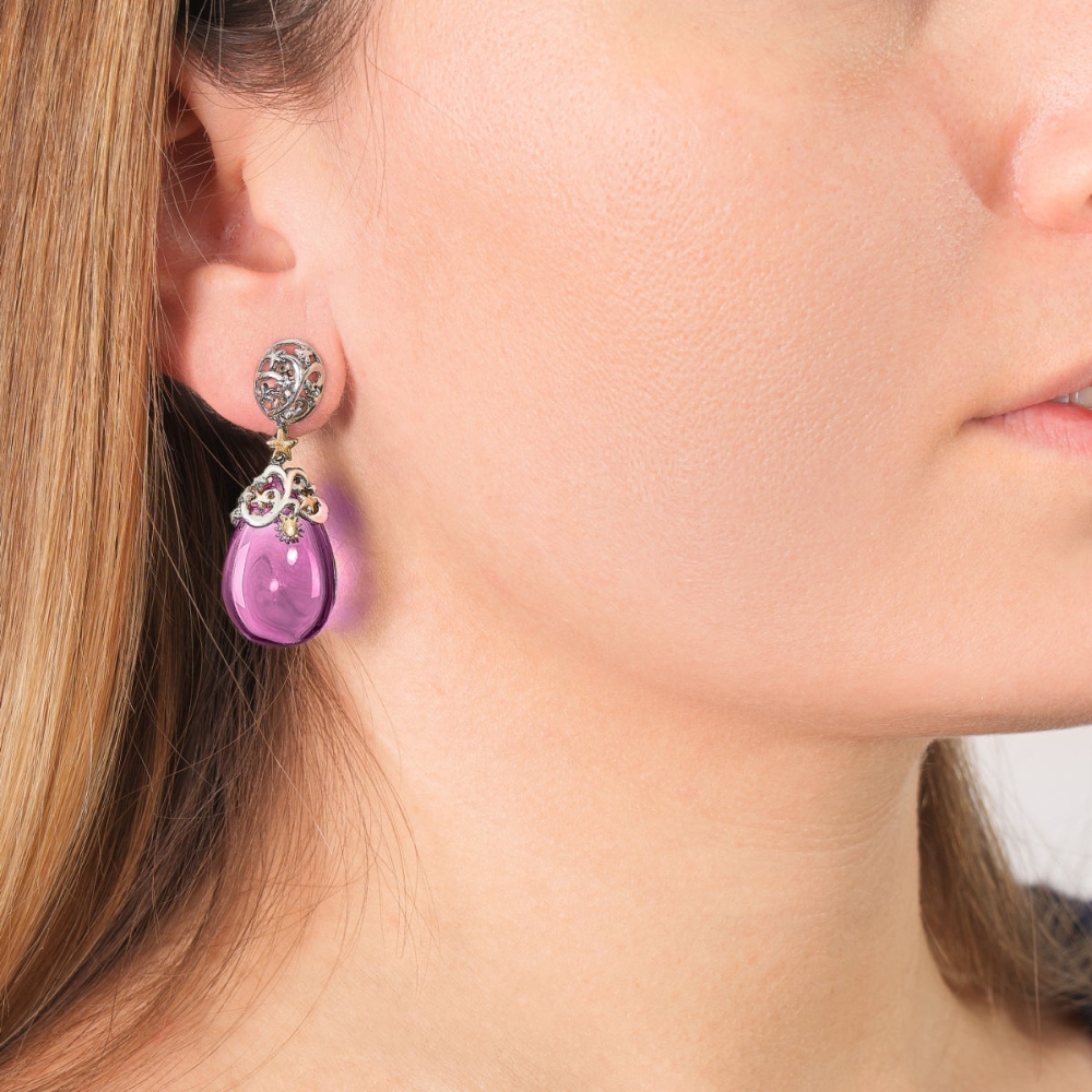 Polvere di stelle gocce silver&gold9kt 2