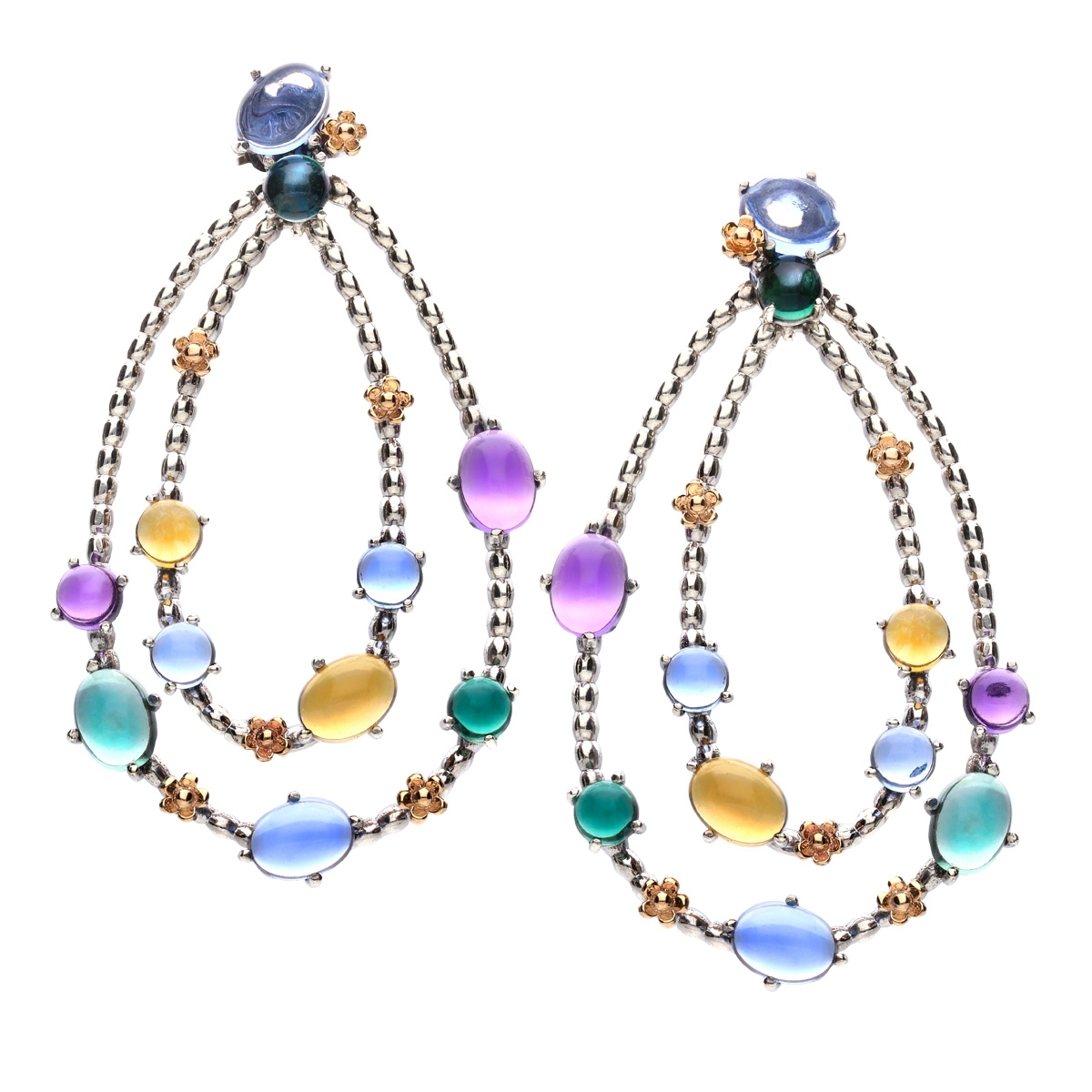 Positano large circle earrings