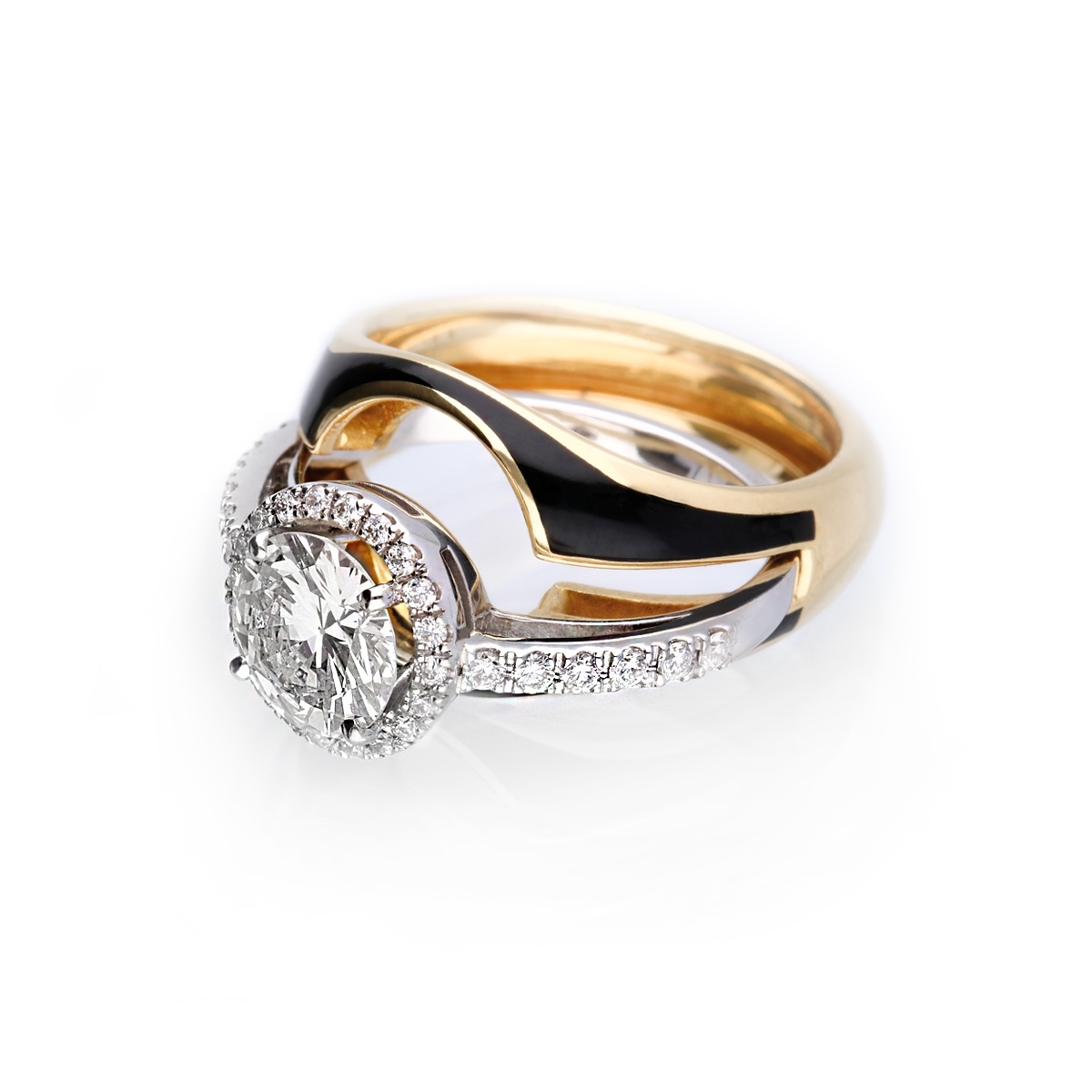 copy of Solitario smalto smontabile gold18kt