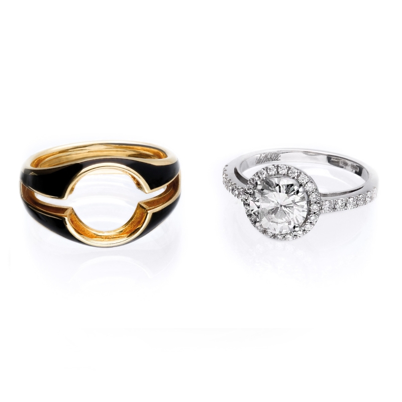 copy of Solitario smalto smontabile gold18kt