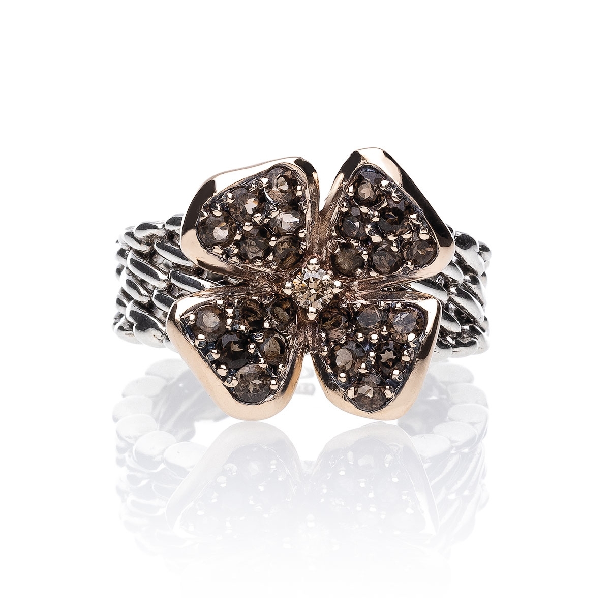 Anello medievale giuggiola fume